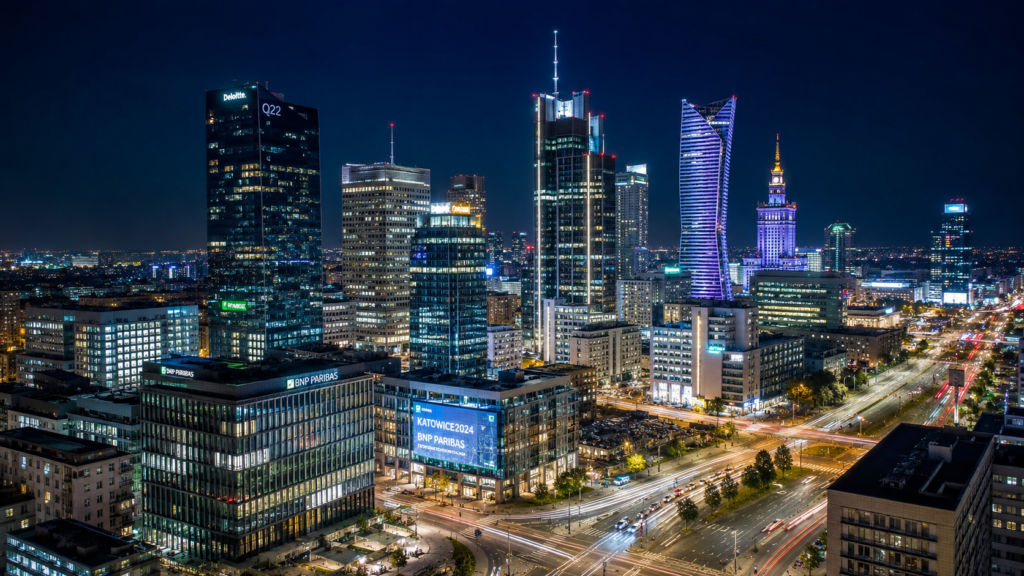 Warsaw at Night